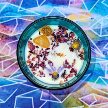Load image into Gallery viewer, Candles - Crystal & Flower Intention Candles